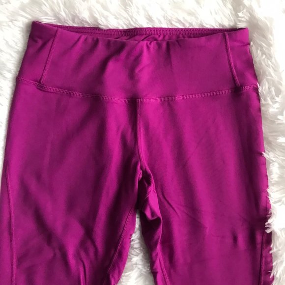 HYBA Cropped Magenta Purple Leggings Workout - Picture 4 of 7